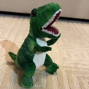 Green Plush Dinosaur Toy for Reptile Pets